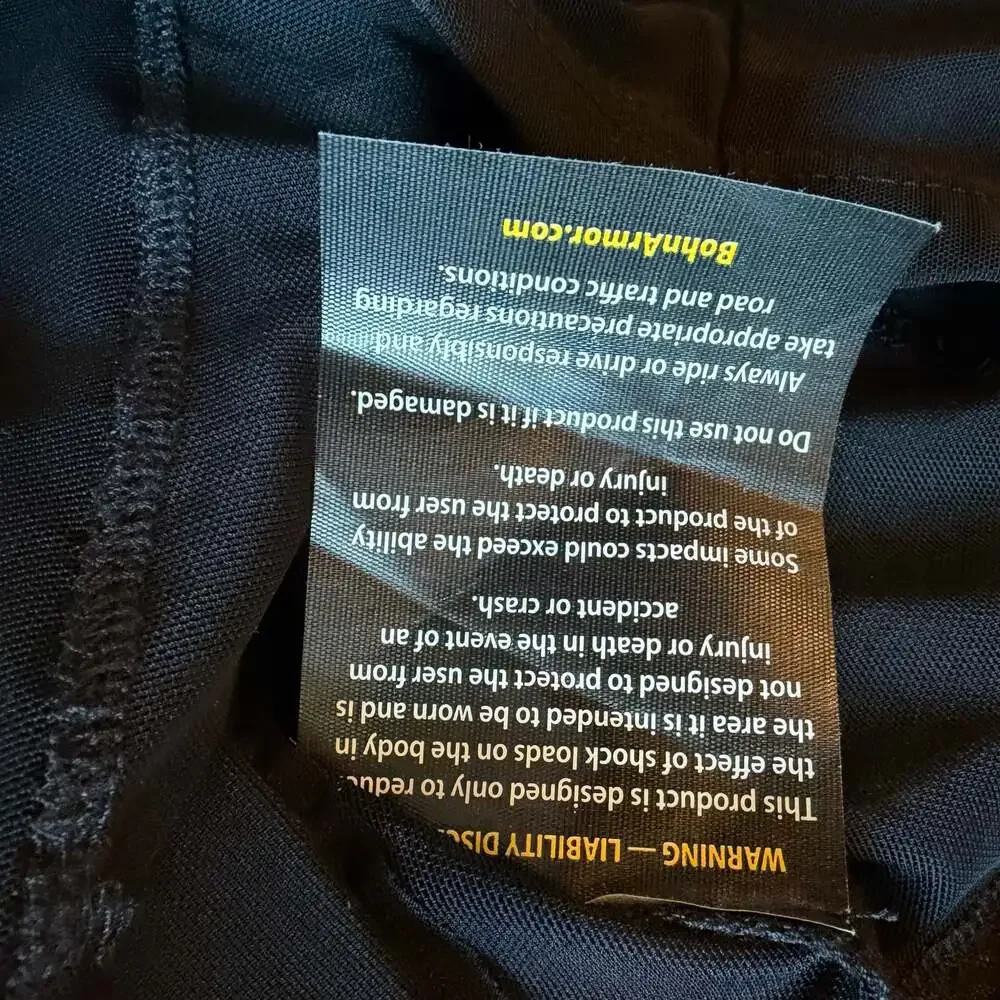 Bohn Body Armor Protective Original CoolAir Mesh Armored Motorcycle Pants Large